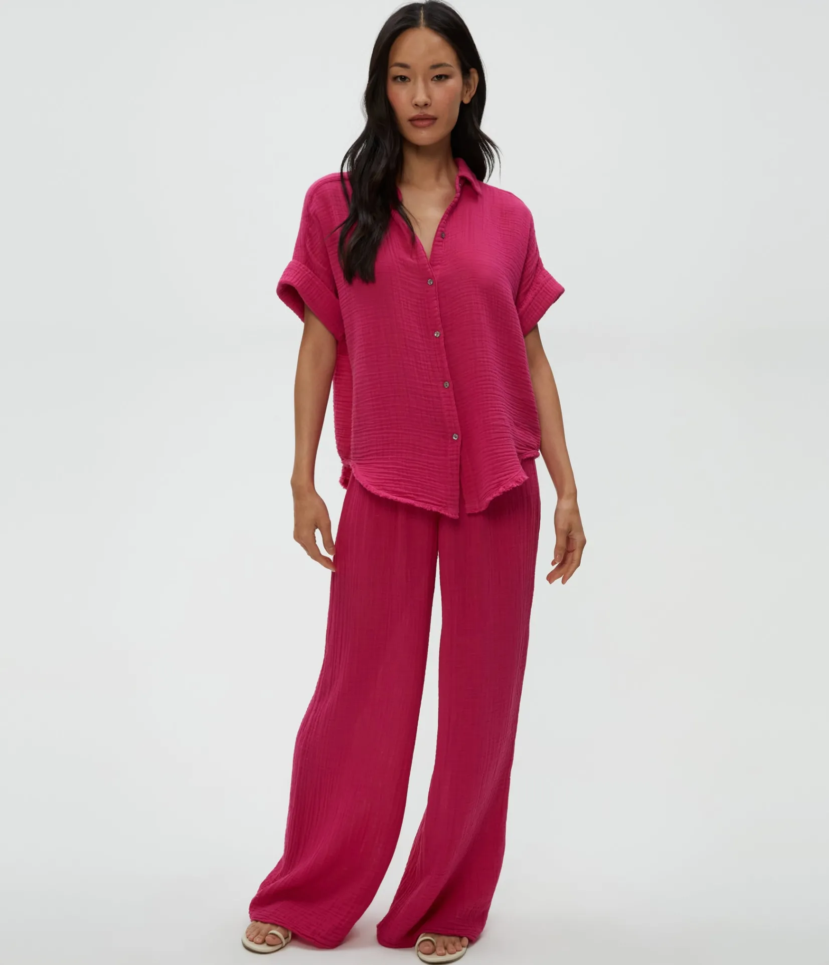 susie_gauze_pant_115.webp Michael Stars Susie Gauze Pant- Pants, Shorts & Skirts