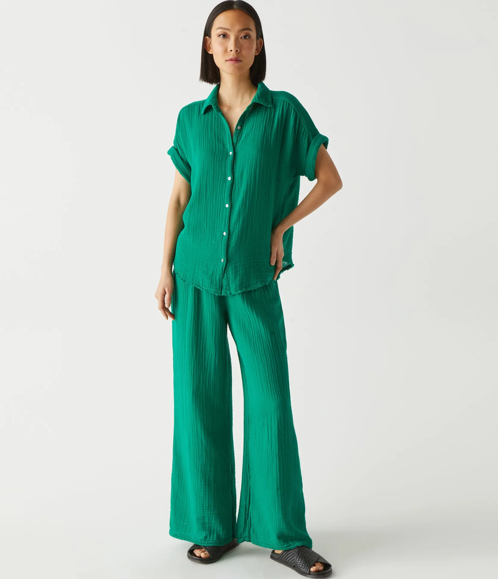 susie_gauze_pant_22.webp Michael Stars Susie Gauze Pant- Pants, Shorts & Skirts