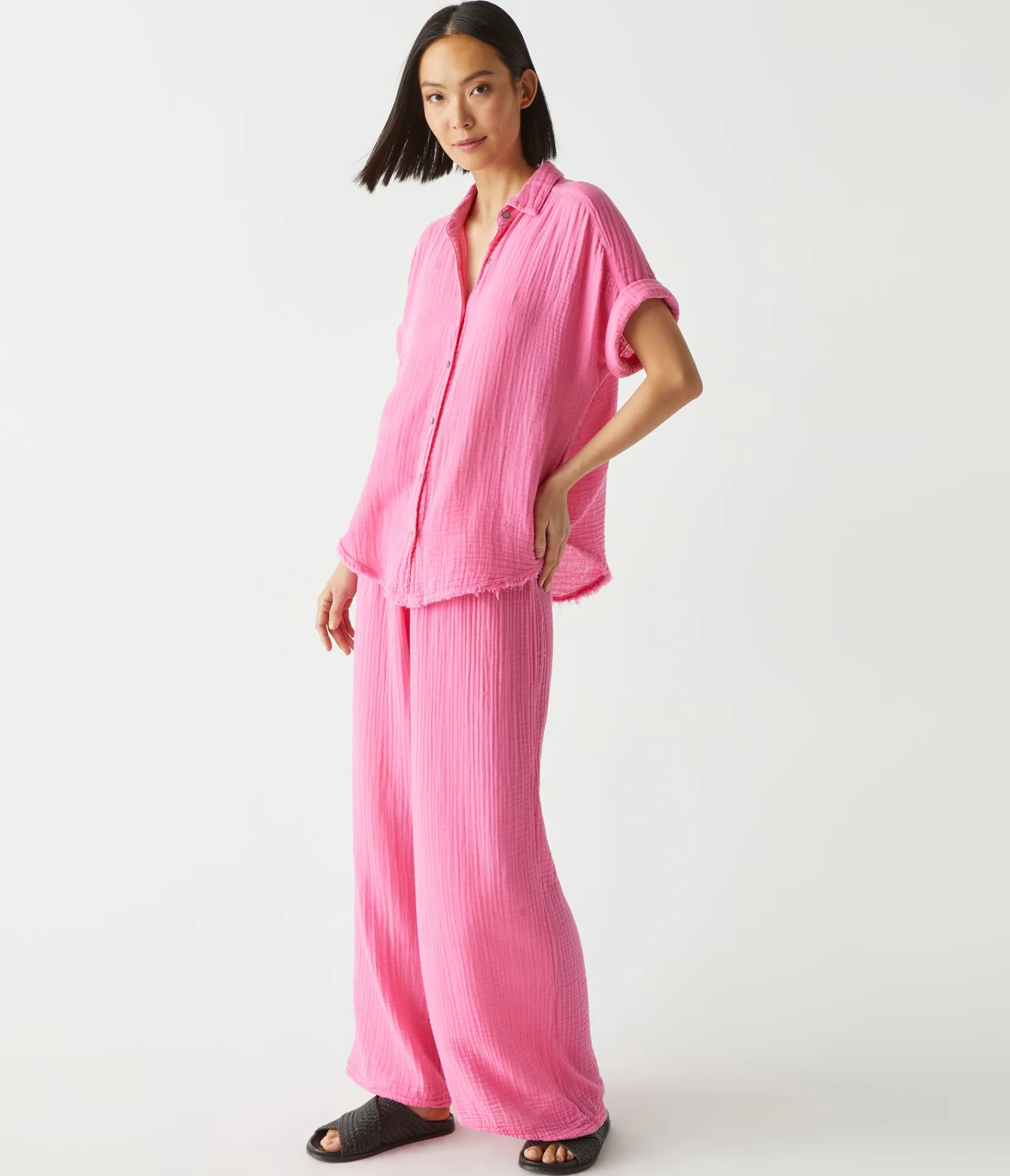 susie_gauze_pant_61.webp Michael Stars Susie Gauze Pant- Pants, Shorts & Skirts