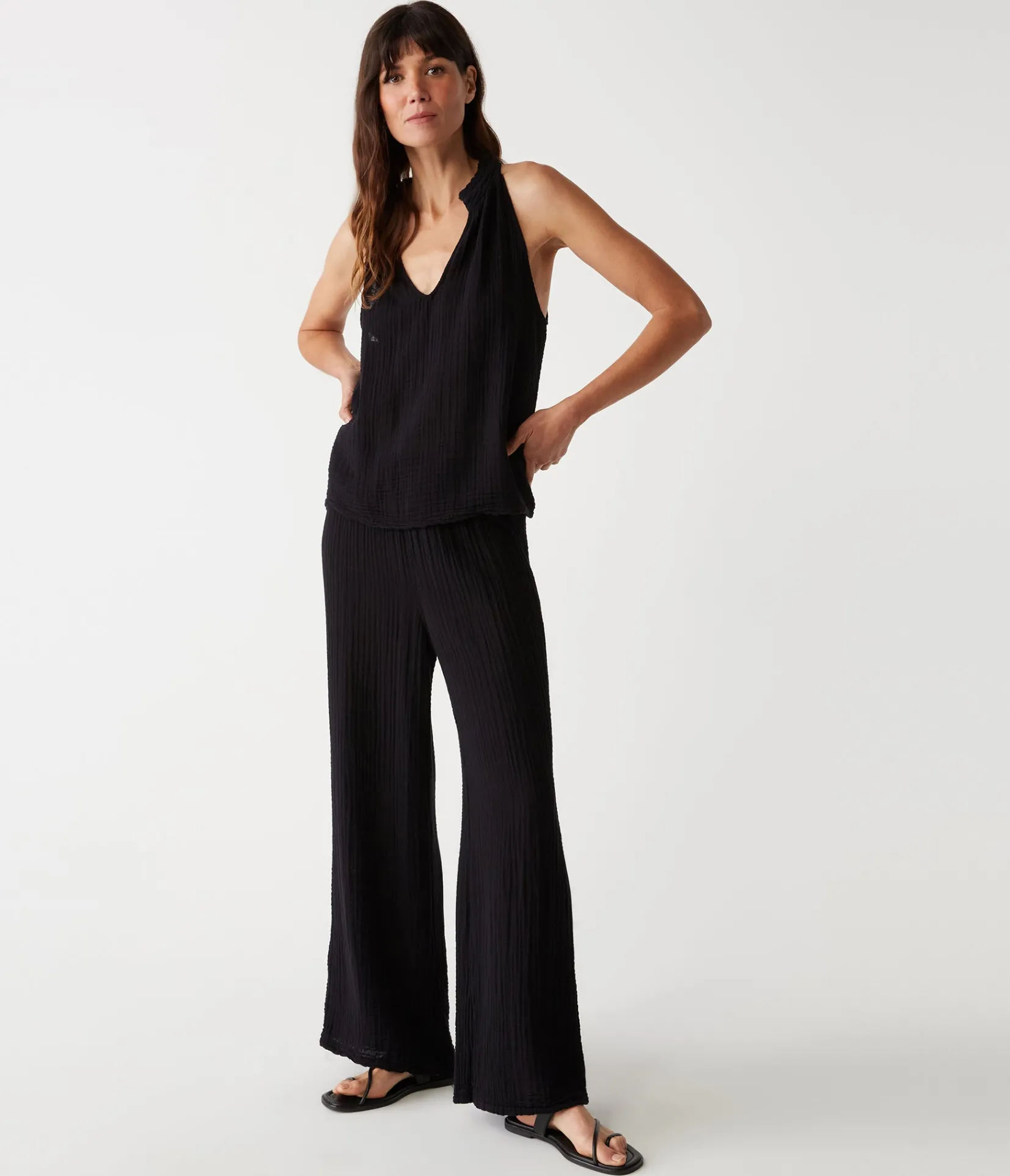 susie_gauze_pant_75.webp Michael Stars Susie Gauze Pant- Pants, Shorts & Skirts