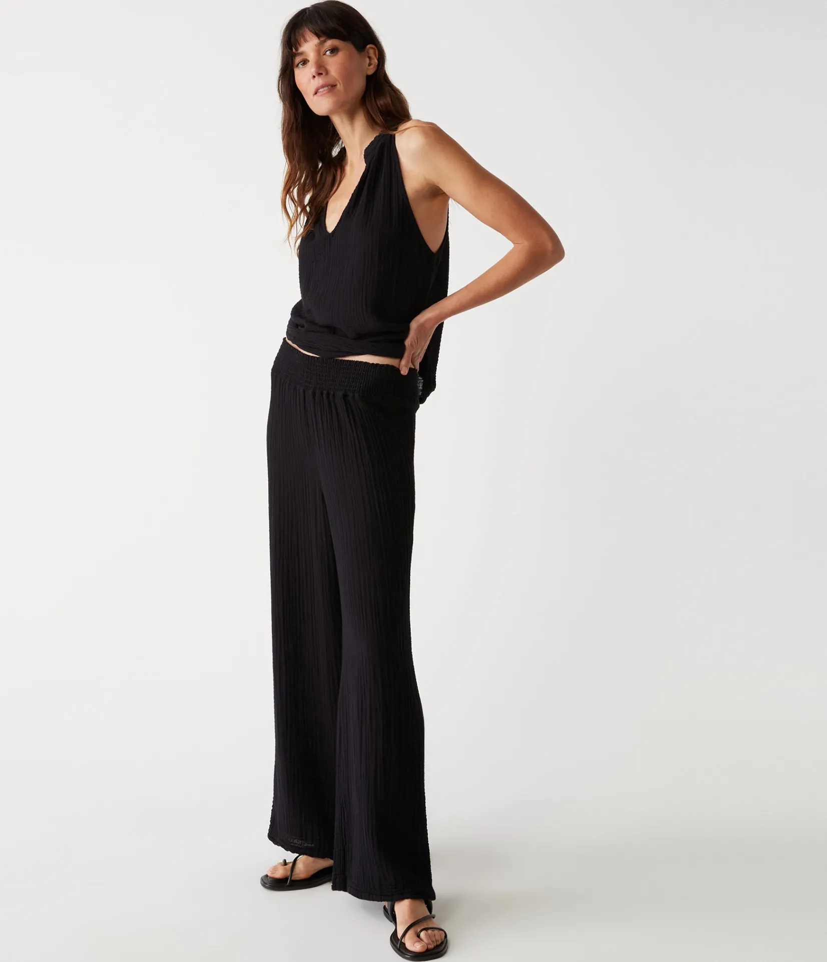 susie_gauze_pant_76.webp Michael Stars Susie Gauze Pant- Pants, Shorts & Skirts