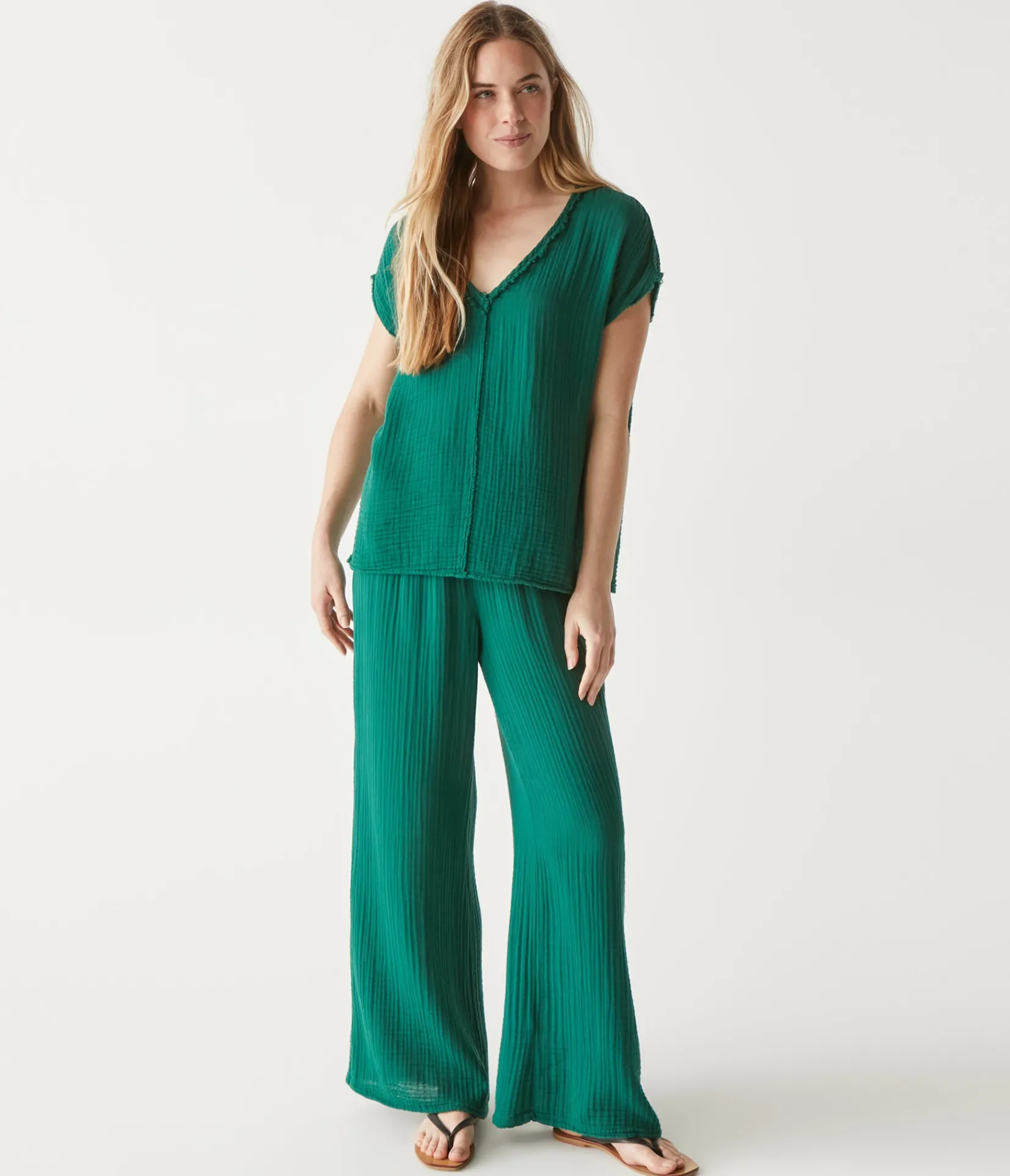 susie_gauze_pant_78.webp Michael Stars Susie Gauze Pant- Pants, Shorts & Skirts