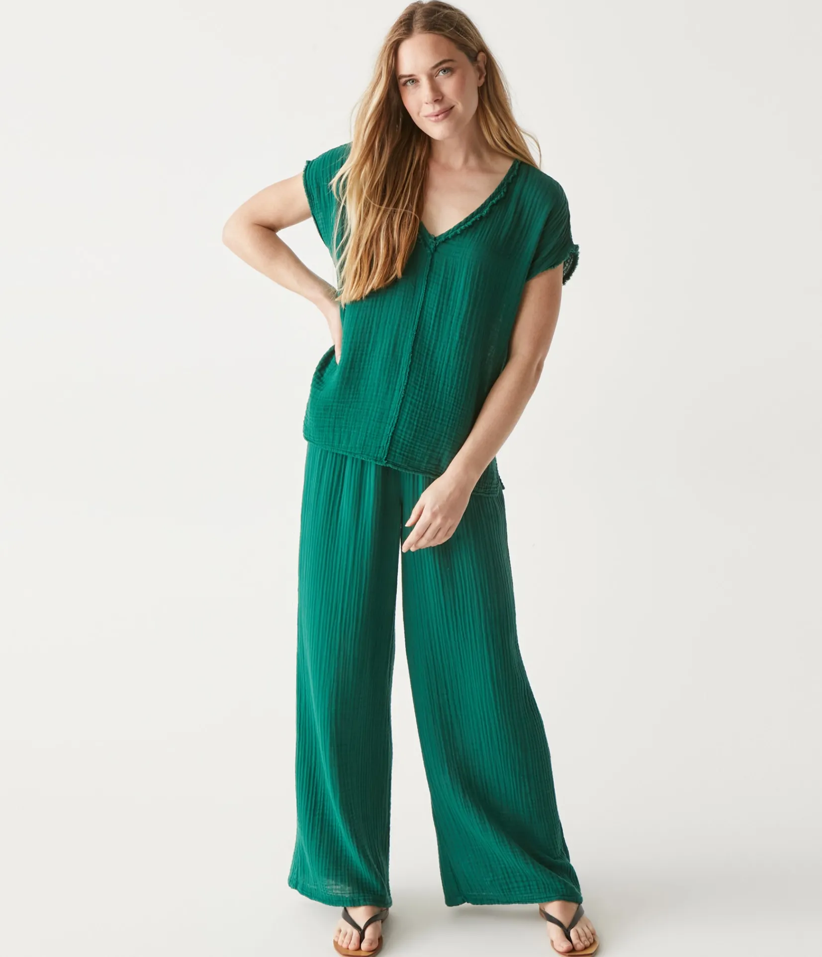 susie_gauze_pant_79.webp Michael Stars Susie Gauze Pant- Pants, Shorts & Skirts