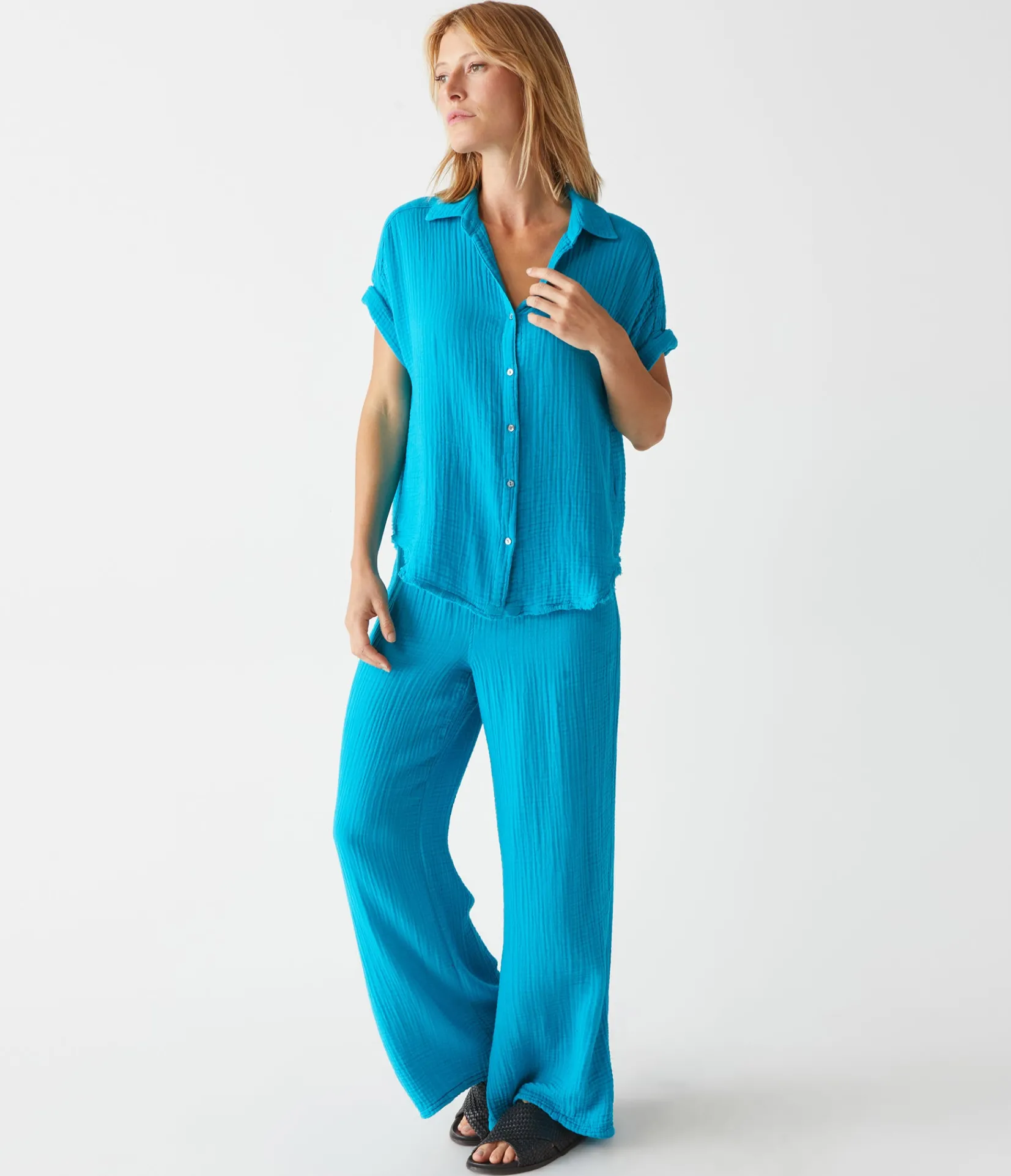 susie_gauze_pant_8.webp Michael Stars Susie Gauze Pant- Pants, Shorts & Skirts