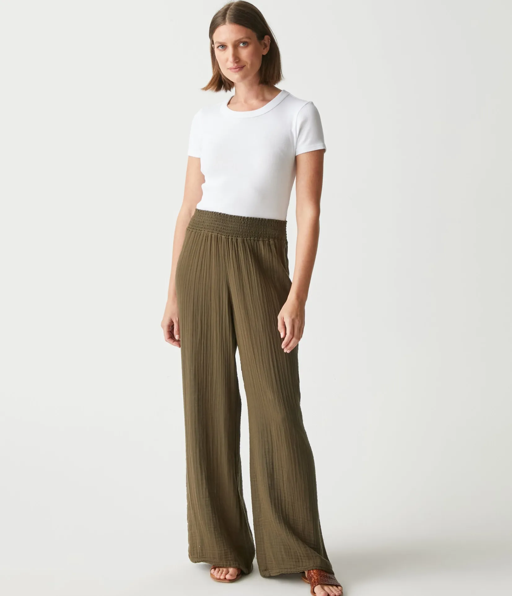 susie_gauze_pant_82.webp Michael Stars Susie Gauze Pant- Pants, Shorts & Skirts