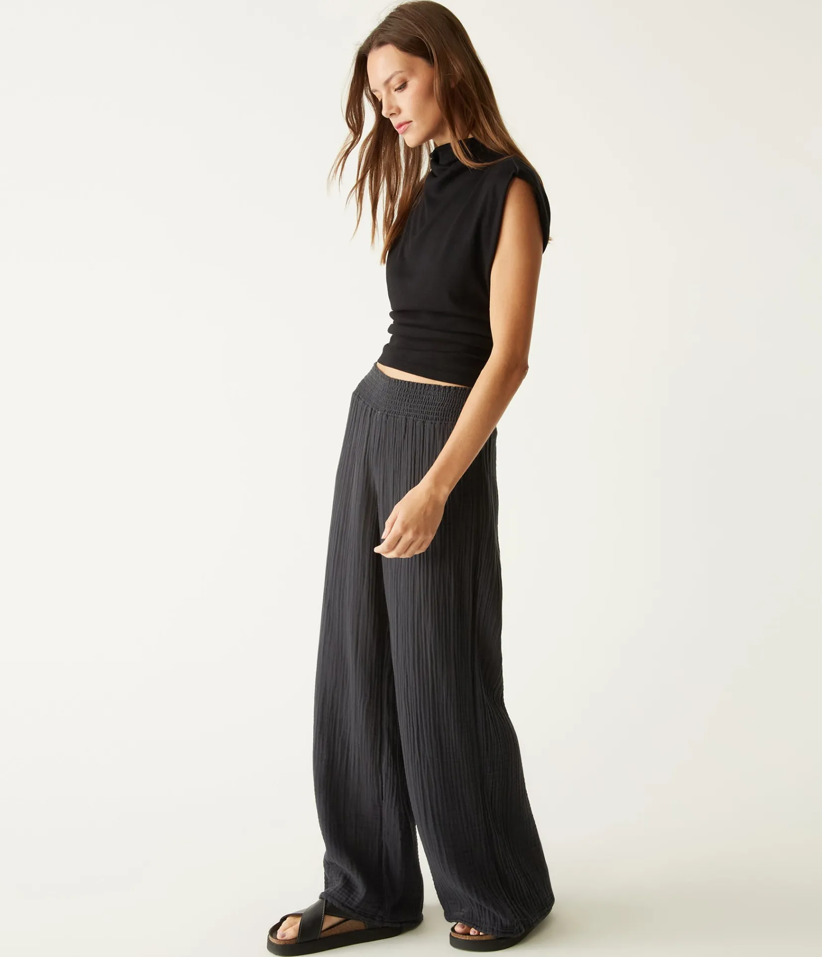 susie_gauze_pant_91.webp Michael Stars Susie Gauze Pant- Pants, Shorts & Skirts