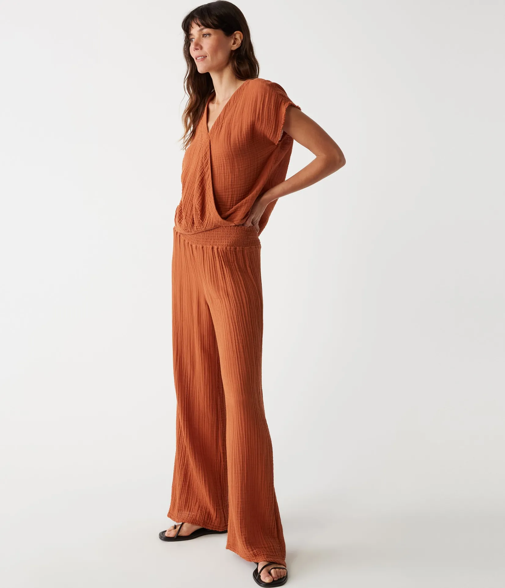 susie_gauze_pant_99.webp Michael Stars Susie Gauze Pant- Pants, Shorts & Skirts