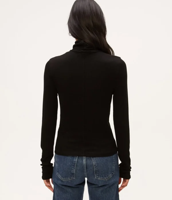 Michael Stars Tara Crop Turtleneck- T-Shirts