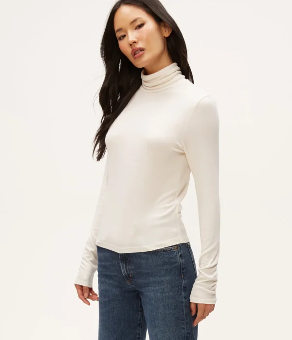 Michael Stars Tara Crop Turtleneck- T-Shirts