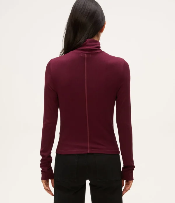 Michael Stars Tara Crop Turtleneck- T-Shirts