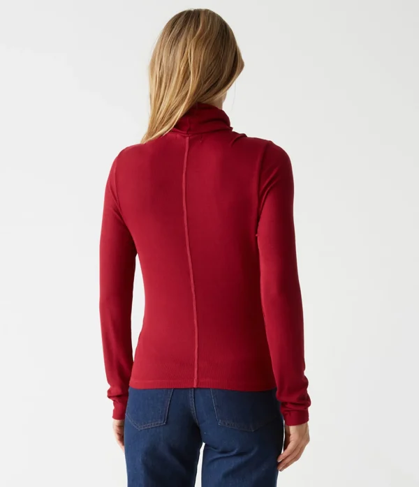 Michael Stars Tara Crop Turtleneck- T-Shirts