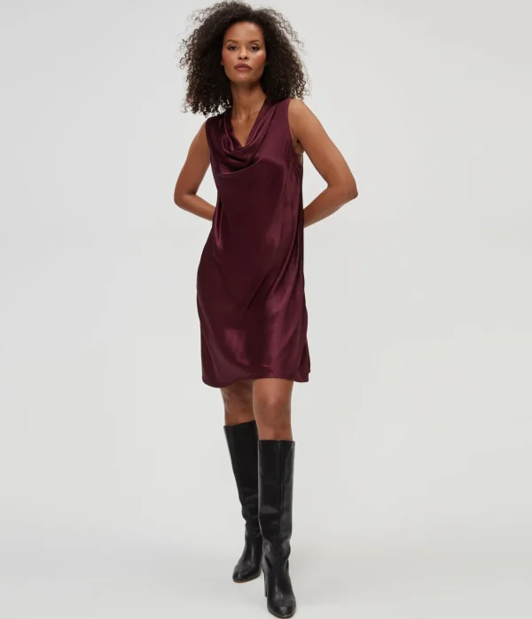 Michael Stars Tessa Satin Mini Dress- Dresses