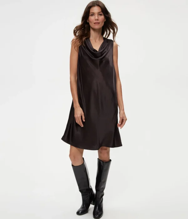 Michael Stars Tessa Satin Mini Dress- Dresses