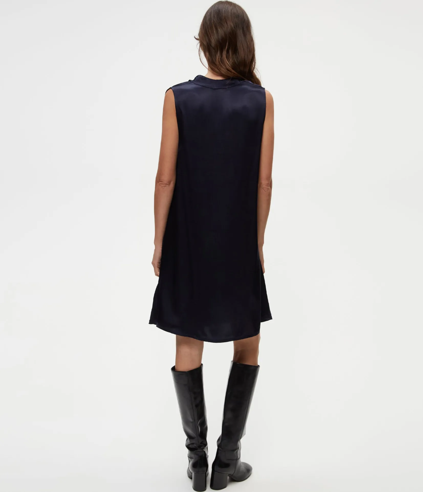 tessa_satin_mini_dress_3.webp Michael Stars Tessa Satin Mini Dress- Dresses
