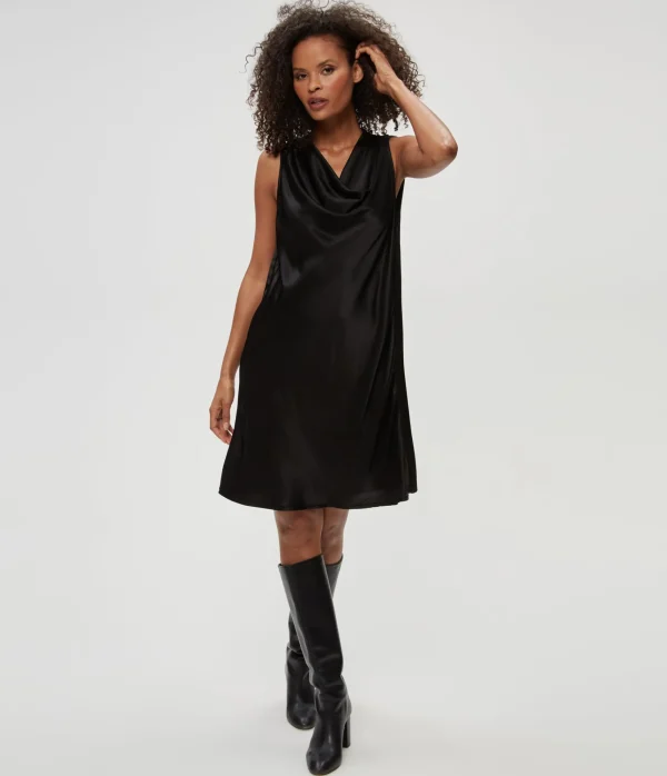 Michael Stars Tessa Satin Mini Dress- Dresses