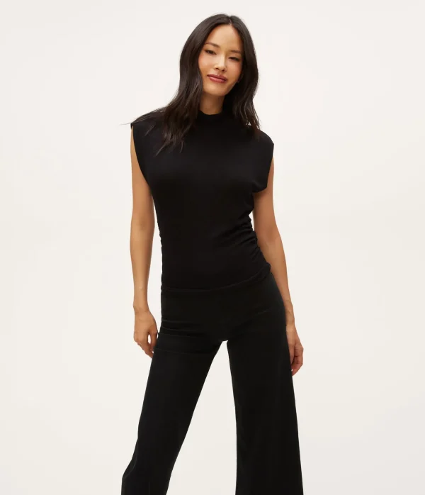 Michael Stars Tina Mock Neck Top- Tops, Blouses & Shirts | T-Shirts
