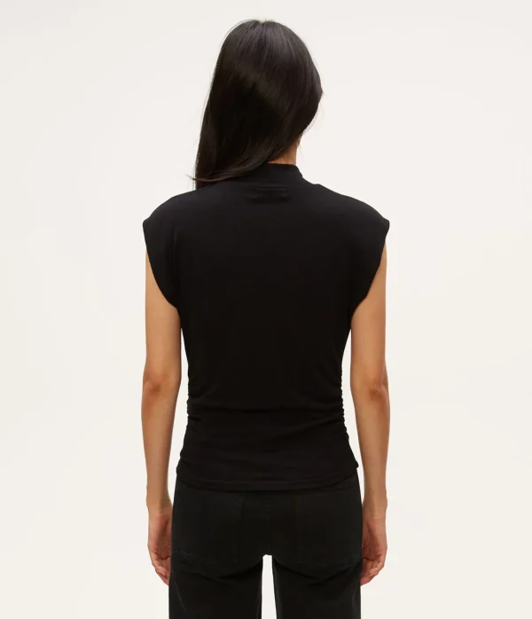 Michael Stars Tina Mock Neck Top- Tops, Blouses & Shirts | T-Shirts