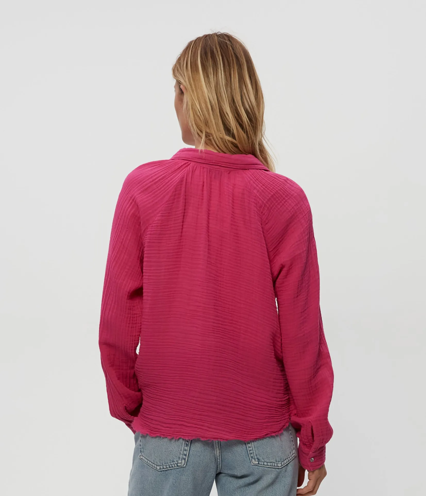 toni_gauze_button_down_shirt_16.webp Michael Stars Toni Gauze Button Down Shirt- Tops, Blouses & Shirts