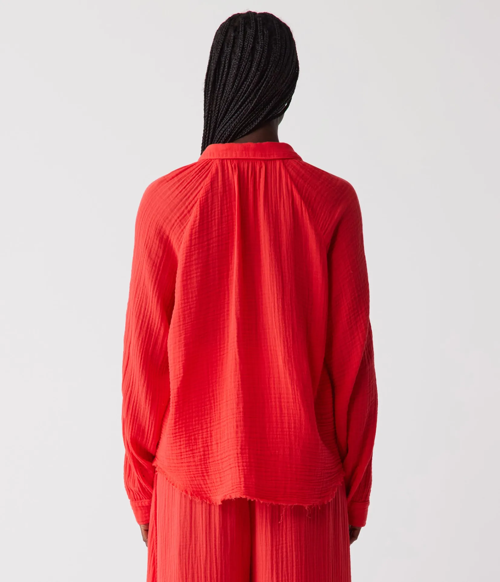 toni_gauze_button_down_shirt_36.webp Michael Stars Toni Gauze Button Down Shirt- Tops, Blouses & Shirts