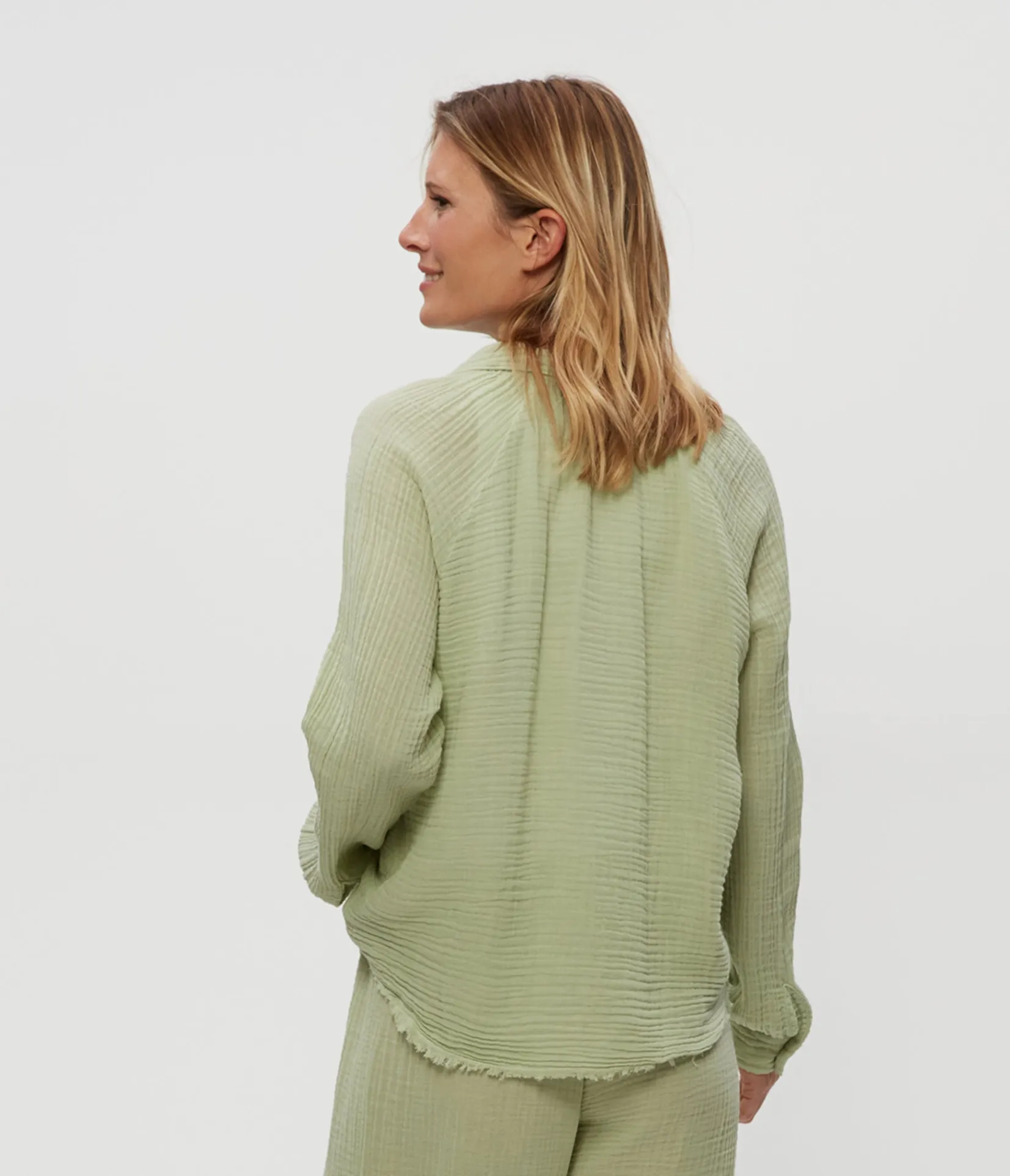 toni_gauze_button_down_shirt_4.webp Michael Stars Toni Gauze Button Down Shirt- Tops, Blouses & Shirts