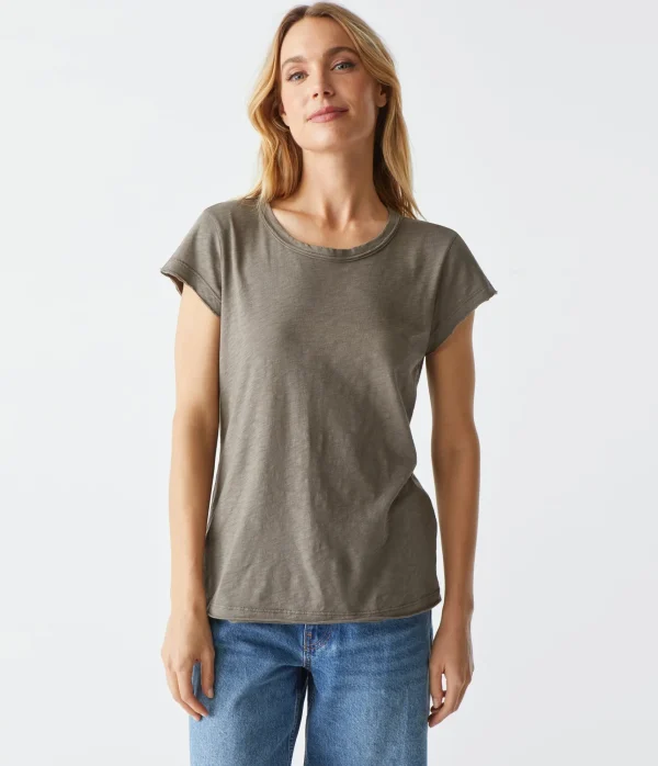 Michael Stars Trudy Supima Tee- T-Shirts | Supima Cotton T-Shirts