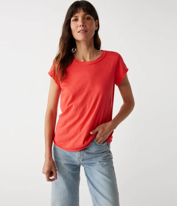 Michael Stars Trudy Supima Tee- T-Shirts | Supima Cotton T-Shirts