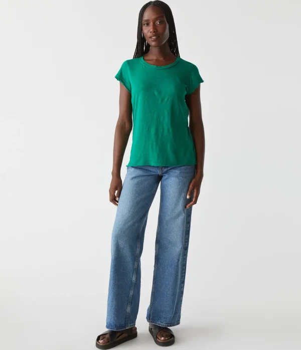 Michael Stars Trudy Supima Tee- T-Shirts | Supima Cotton T-Shirts
