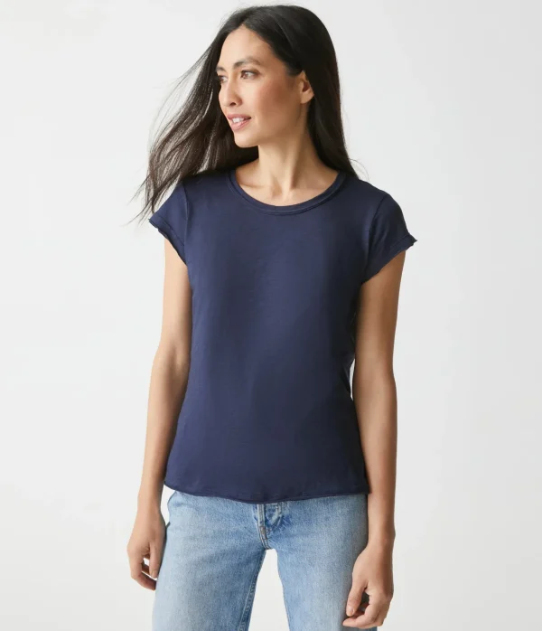Michael Stars Trudy Supima Tee- T-Shirts | Supima Cotton T-Shirts