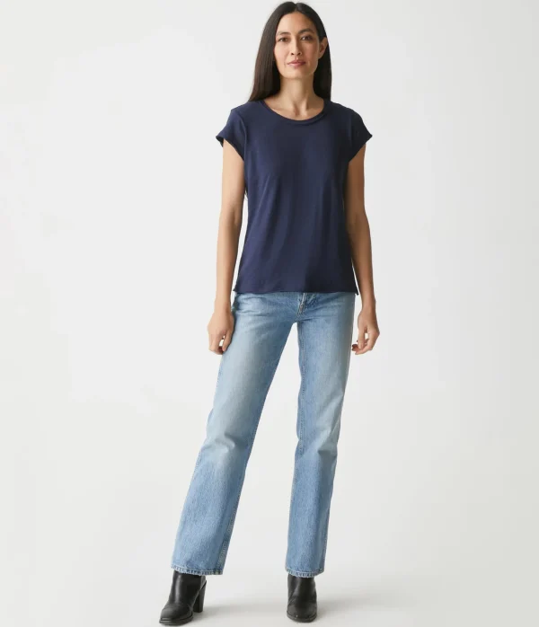 Michael Stars Trudy Supima Tee- T-Shirts | Supima Cotton T-Shirts