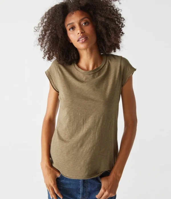 Michael Stars Trudy Supima Tee- T-Shirts | Supima Cotton T-Shirts