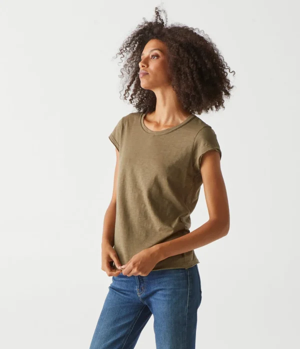 Michael Stars Trudy Supima Tee- T-Shirts | Supima Cotton T-Shirts