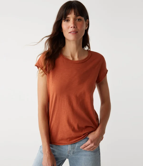 Michael Stars Trudy Supima Tee- T-Shirts | Supima Cotton T-Shirts