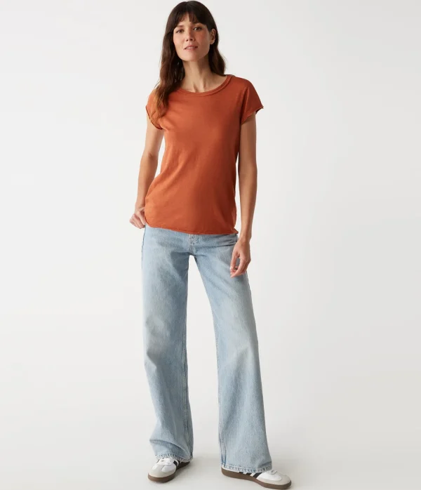 Michael Stars Trudy Supima Tee- T-Shirts | Supima Cotton T-Shirts