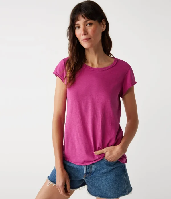 Michael Stars Trudy Supima Tee- T-Shirts | Supima Cotton T-Shirts
