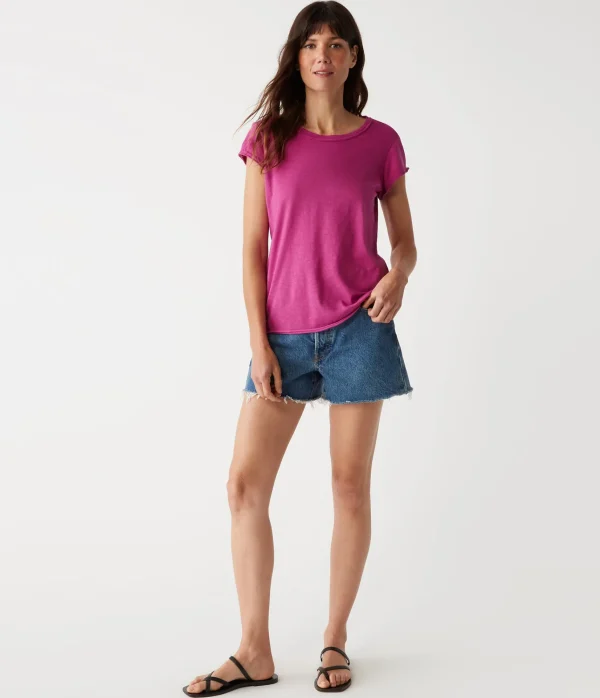 Michael Stars Trudy Supima Tee- T-Shirts | Supima Cotton T-Shirts
