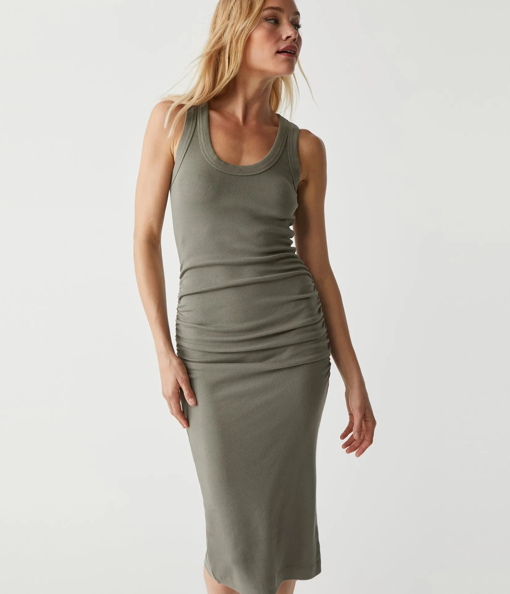 ulla_ribbed_dress_16.webp Michael Stars Ulla Ribbed Dress- Dresses | Midi Dresses