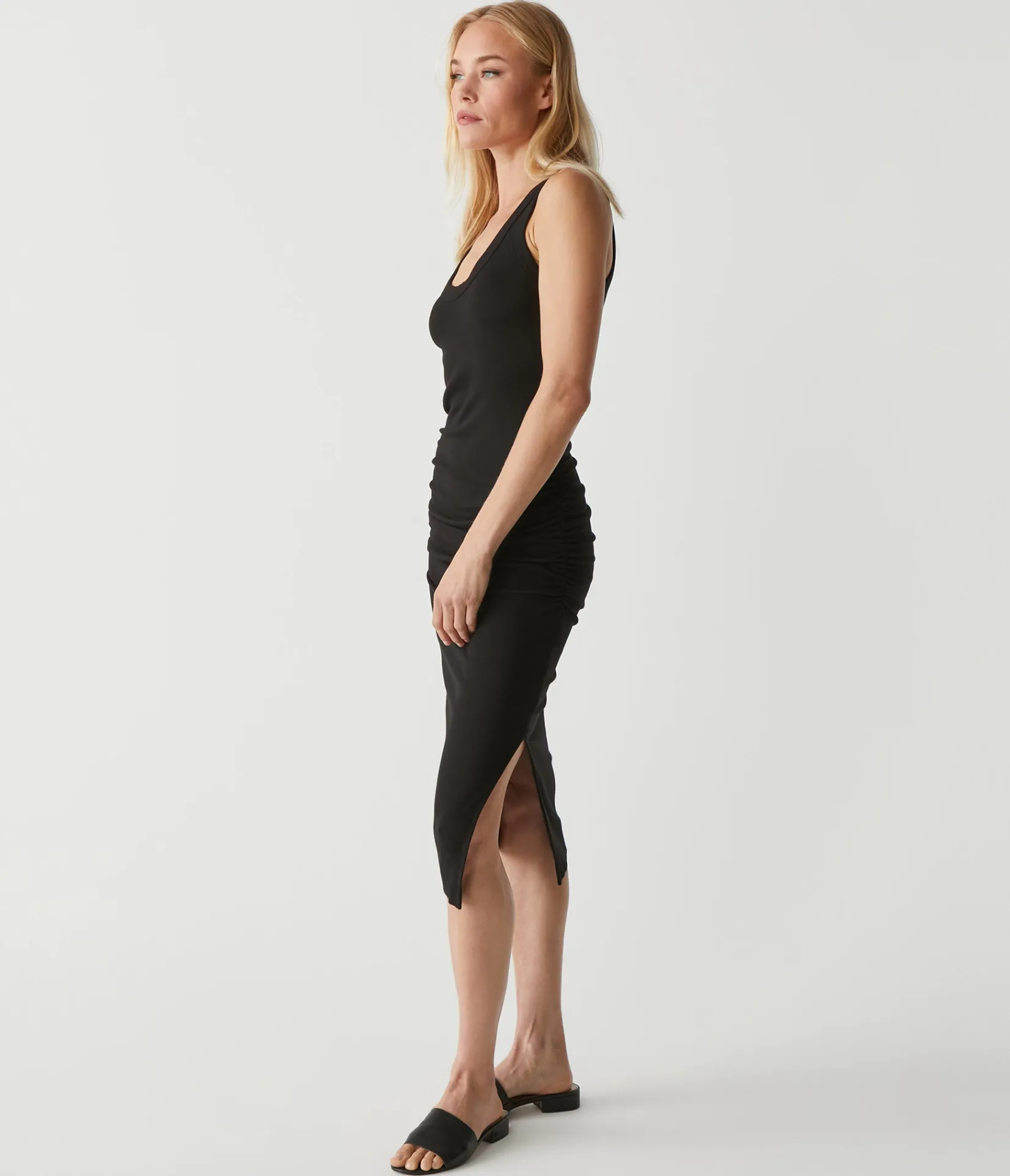 ulla_ribbed_dress_2.webp Michael Stars Ulla Ribbed Dress- Dresses | Midi Dresses