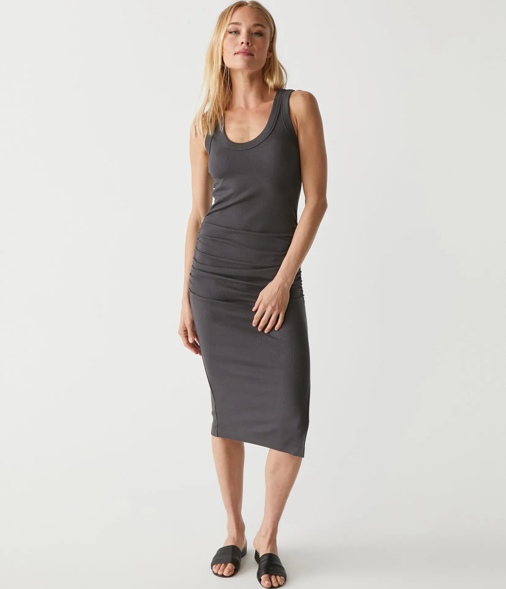ulla_ribbed_dress_21.webp Michael Stars Ulla Ribbed Dress- Dresses | Midi Dresses