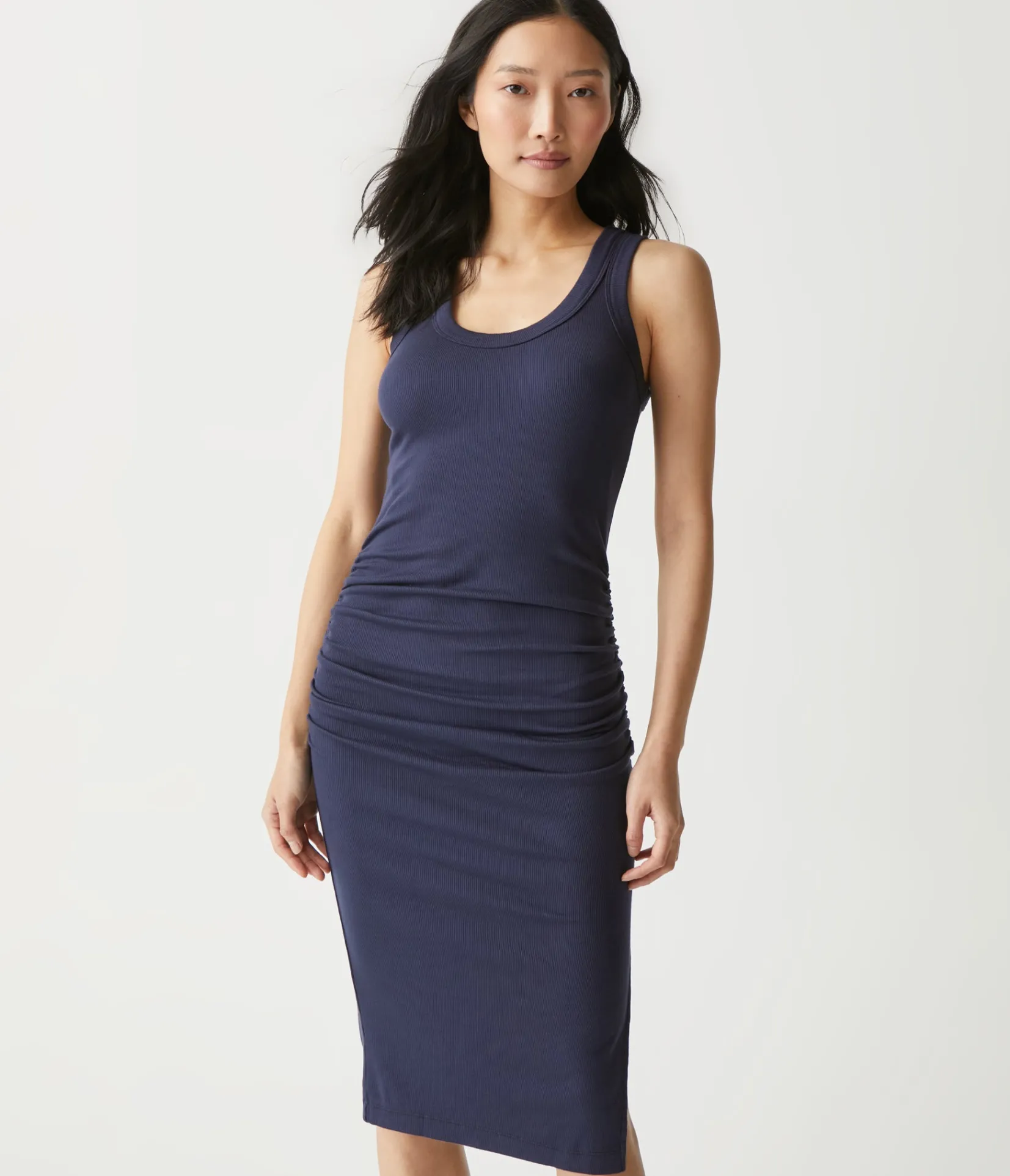 ulla_ribbed_dress_40.webp Michael Stars Ulla Ribbed Dress- Dresses | Midi Dresses