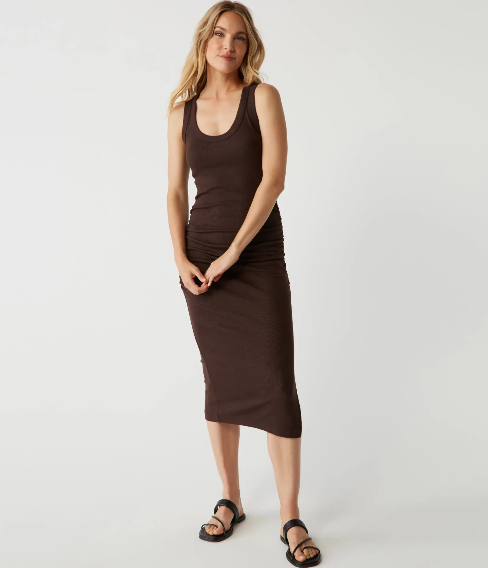 ulla_ribbed_dress_5.webp Michael Stars Ulla Ribbed Dress- Dresses | Midi Dresses