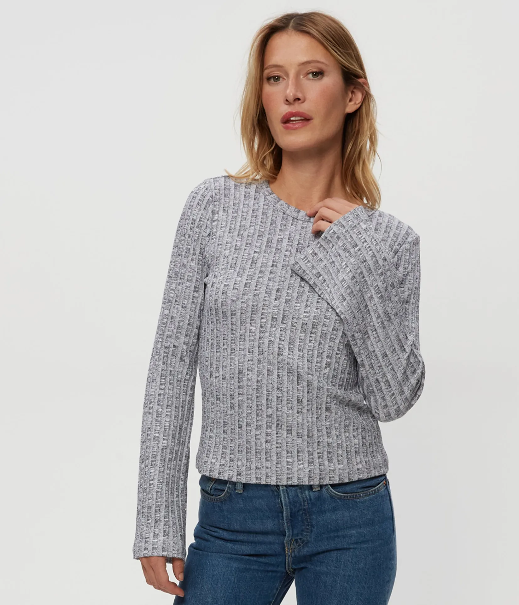 valerie_bell_sleeve_top_2.webp Michael Stars Valerie Bell Sleeve Top- Tops, Blouses & Shirts