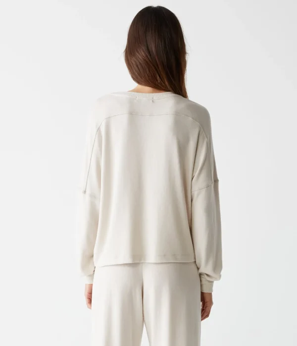Michael Stars Vic V-Neck Pullover- Loungewear