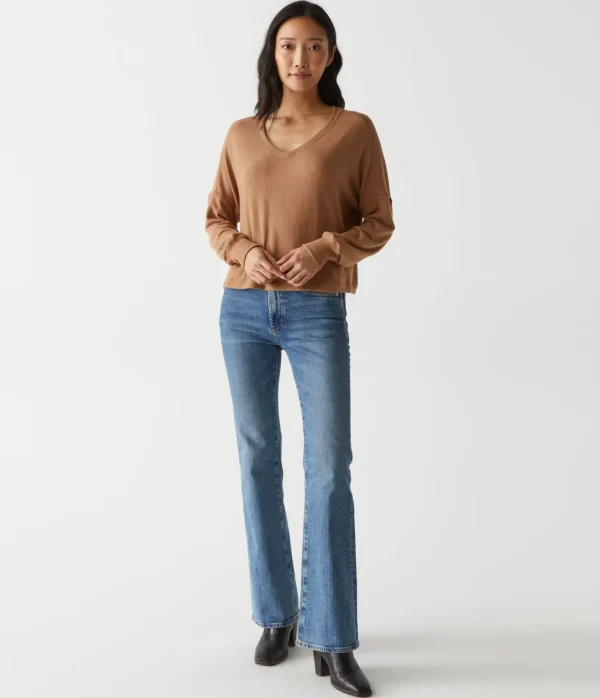 Michael Stars Vic V-Neck Pullover- Loungewear