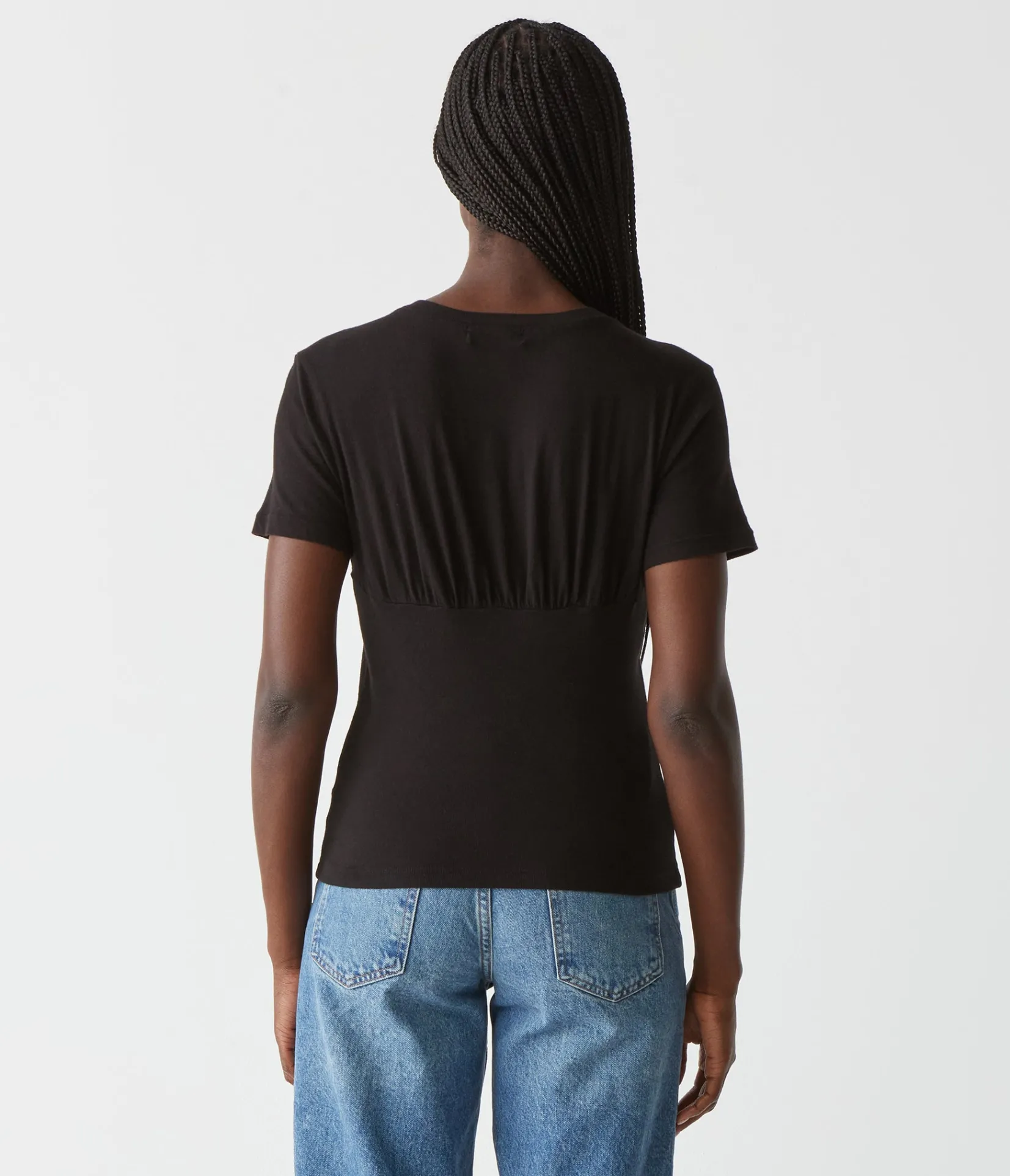 victoria_mixed_fabric_tee_19.webp Michael Stars Victoria Mixed Fabric Tee- T-Shirts | 1x1 Cotton T-Shirts
