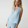Michael Stars Viola Gauze Tank- Tops, Blouses & Shirts