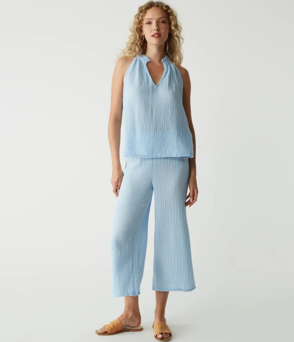 Michael Stars Viola Gauze Tank- Tops, Blouses & Shirts