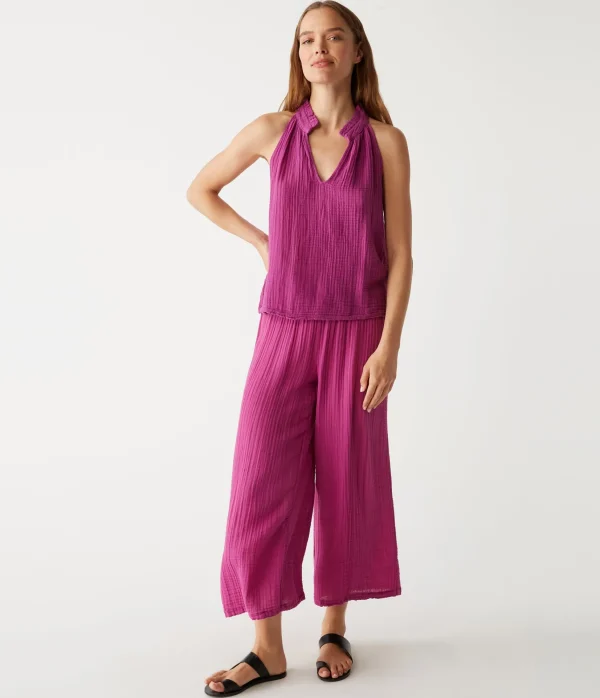 Michael Stars Viola Gauze Tank- Tops, Blouses & Shirts
