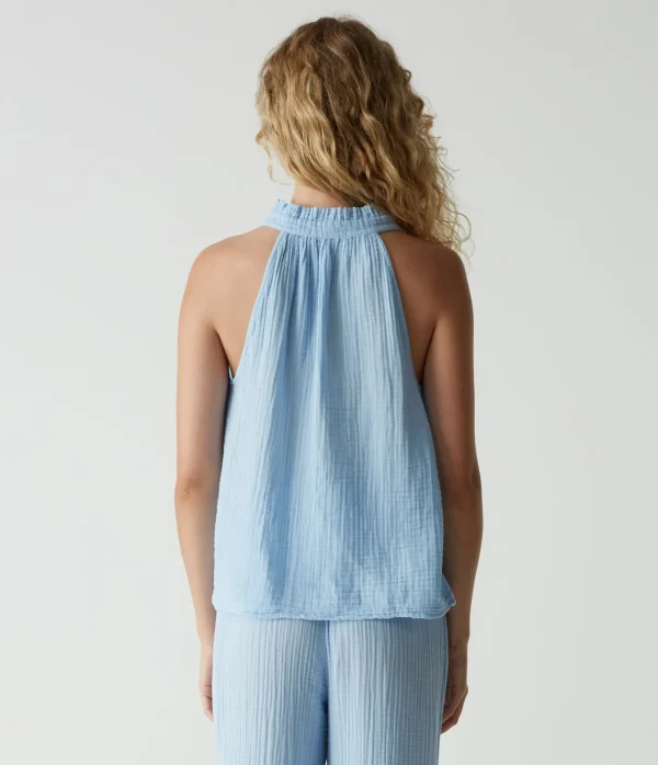 Michael Stars Viola Gauze Tank- Tops, Blouses & Shirts