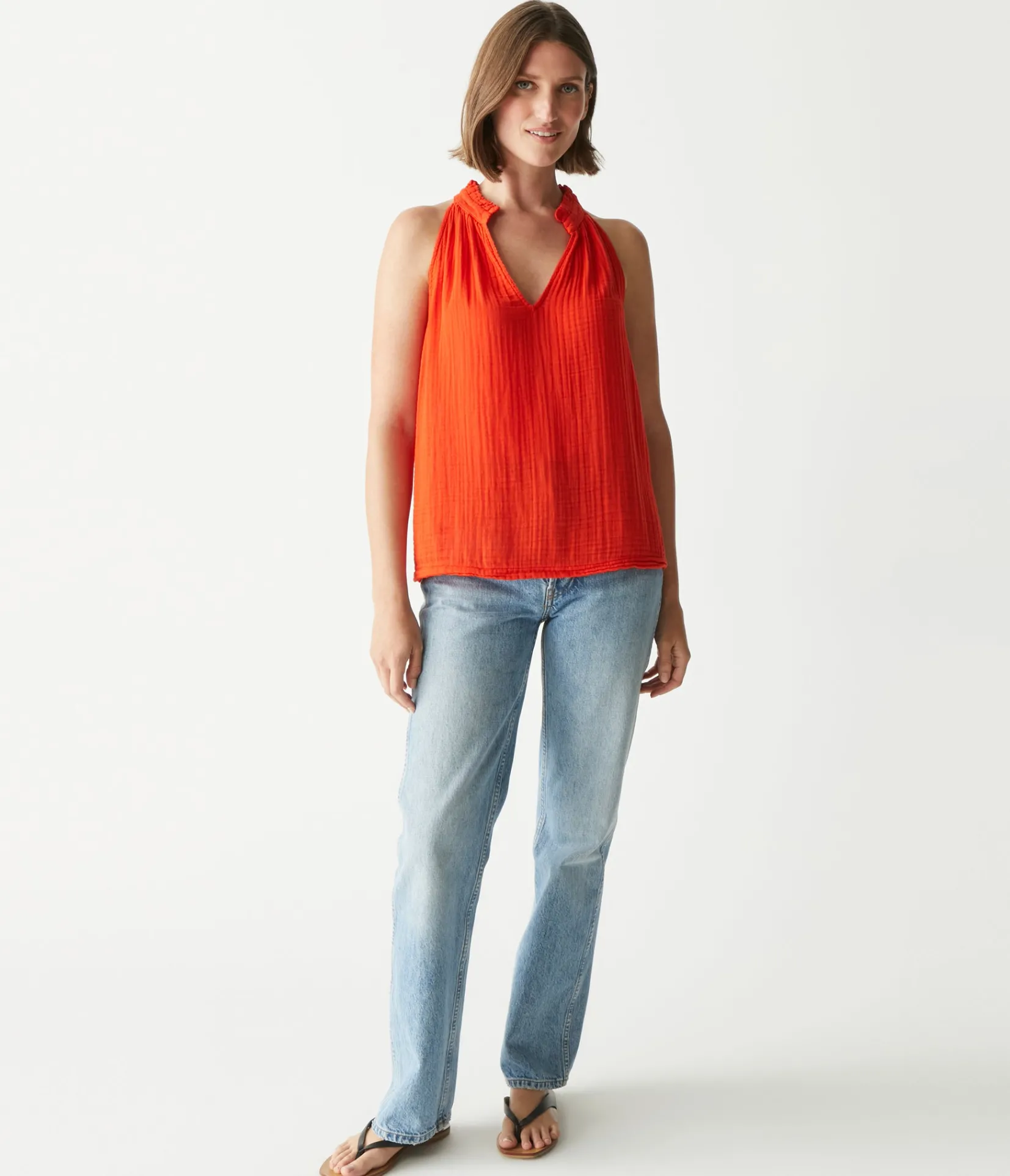 viola_gauze_tank_33.webp Michael Stars Viola Gauze Tank- Tops, Blouses & Shirts