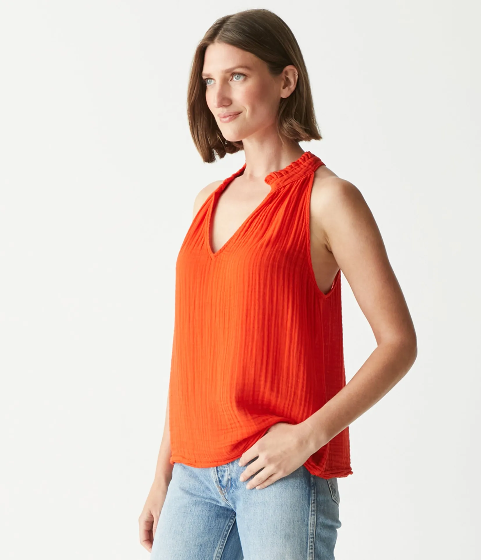 viola_gauze_tank_34.webp Michael Stars Viola Gauze Tank- Tops, Blouses & Shirts